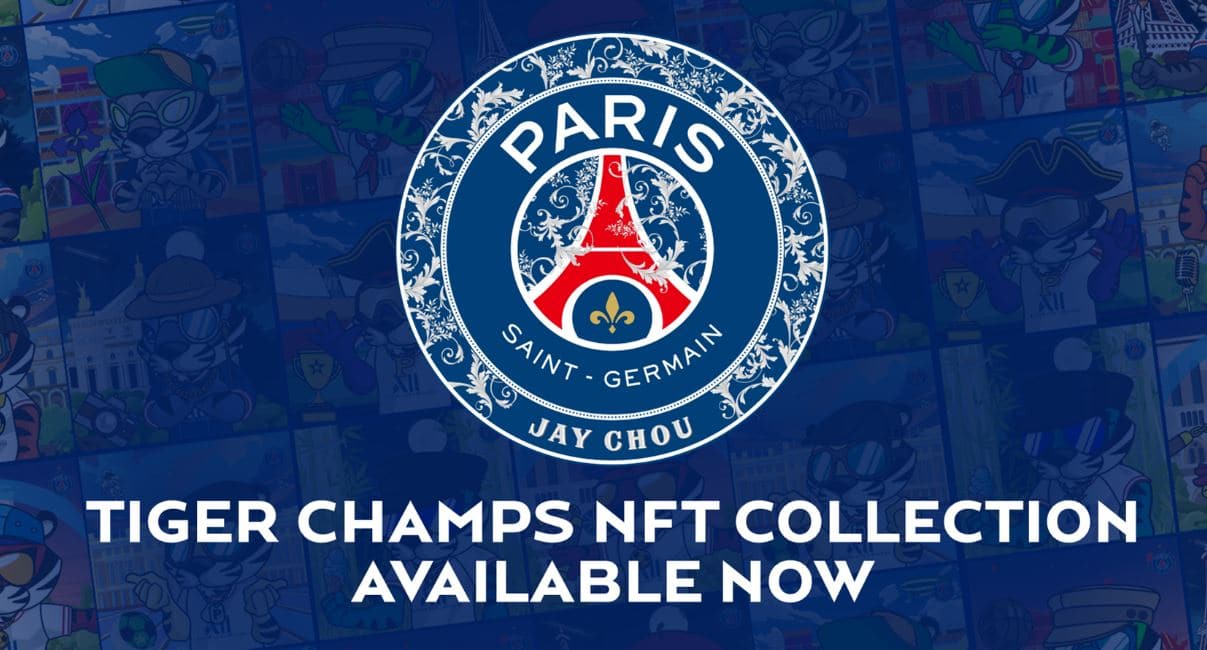 affiche digitale du logo du Paris Saint-Germain