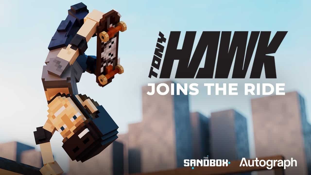 Tony Hawk et The Sandbox s'associent pour créer le plus grand skatepark du monde - dans le métaverse