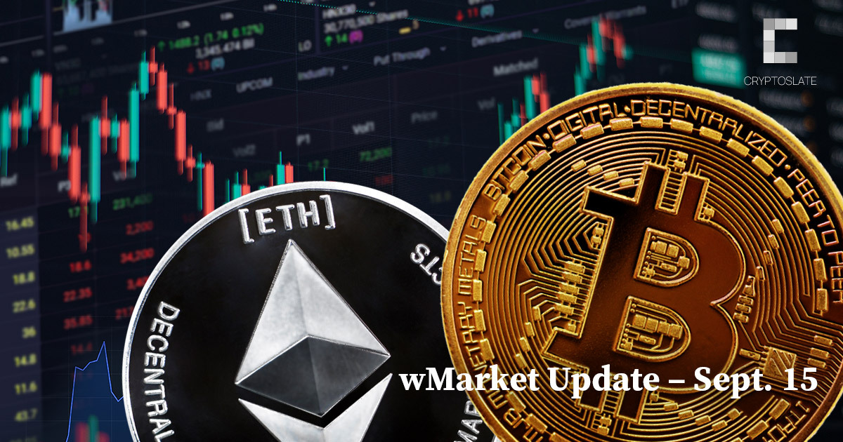 CryptoSlate Daily wMarket Update – Sept. 15