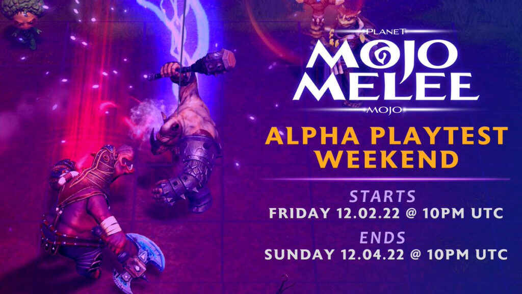 Bannière de test de jeu alpha Mojo Melee