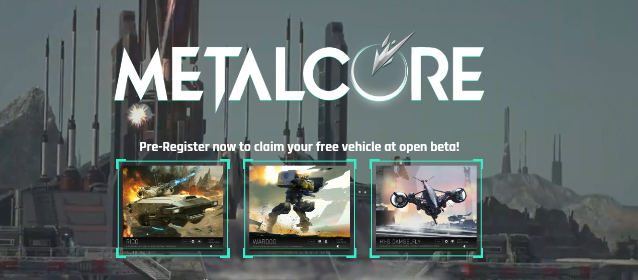 Metalcore pre-registration banner