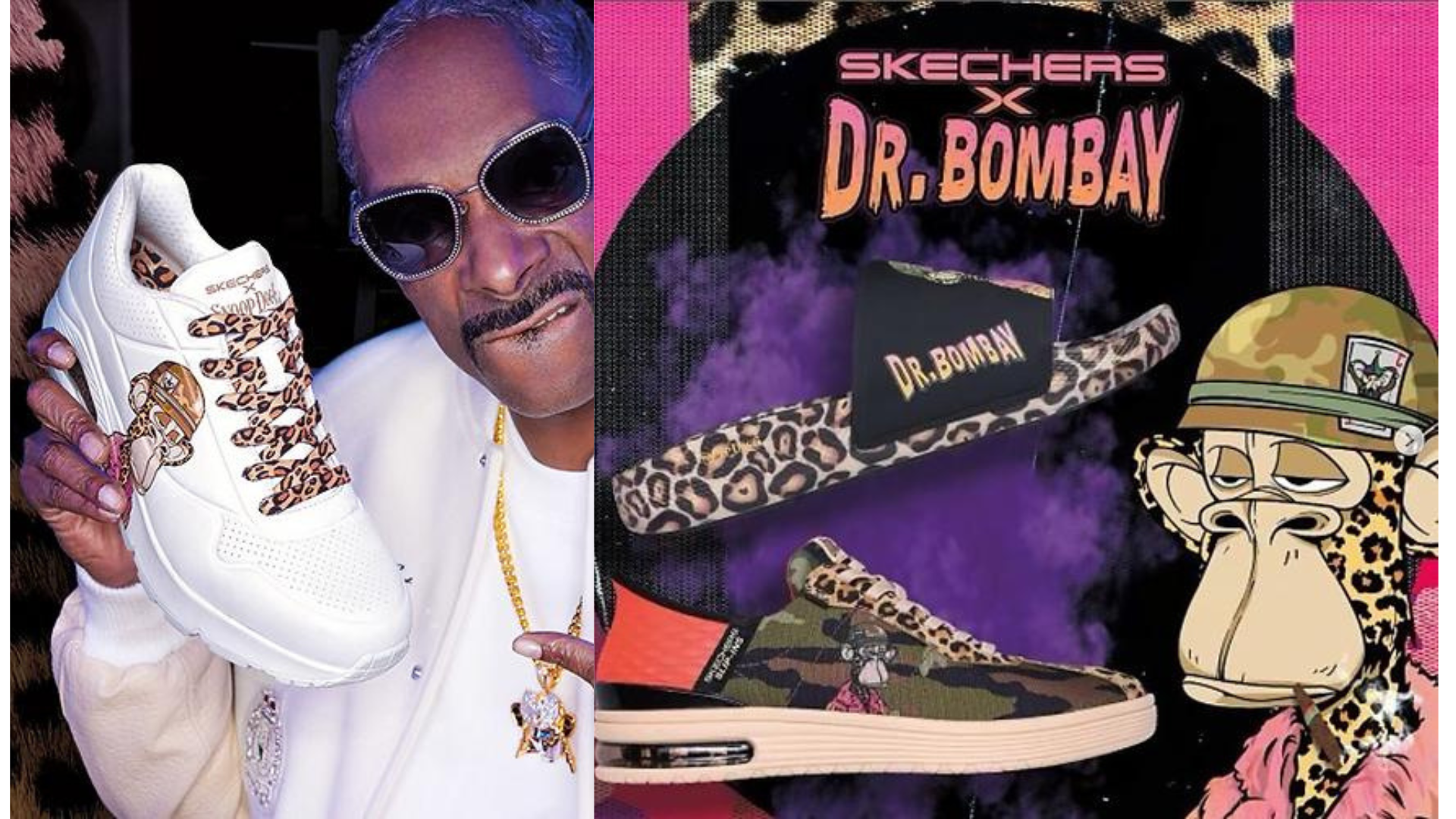 Snoop Dogg et sa ligne de chaussures Bored Ape Dr. Bombay en collaboration avec Skechers