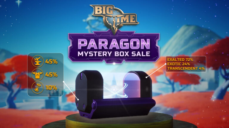 Vente de boîtes mystères Big Time Paragon