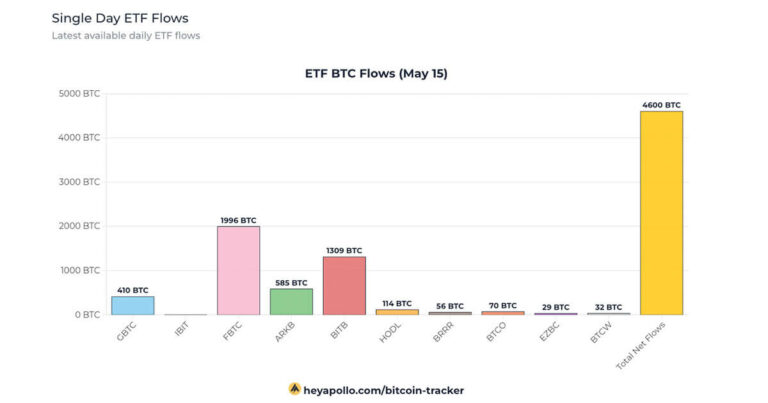 Grayscale GBTC enregistre un afflux rare au milieu d’une augmentation de 303 millions de dollars des ETF Bitcoin