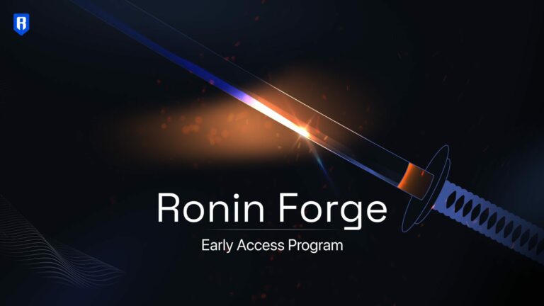 Lancez votre jeu sur Ronin Blockchain avec l’accès anticipé de Ronin Forge